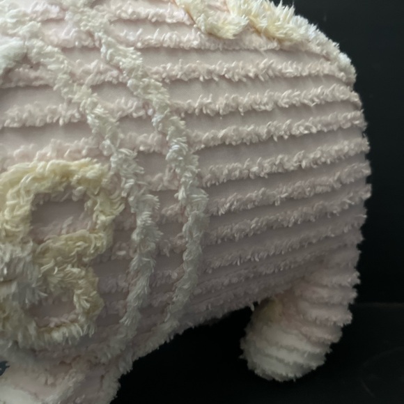 Vintage Chenille Stuffed Pig by Blue Moon , Shabby Chic Pig , - Picture 4 of 10